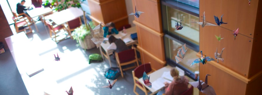 Cranes in library