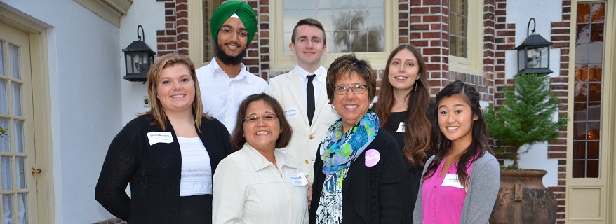 President Kathi with students