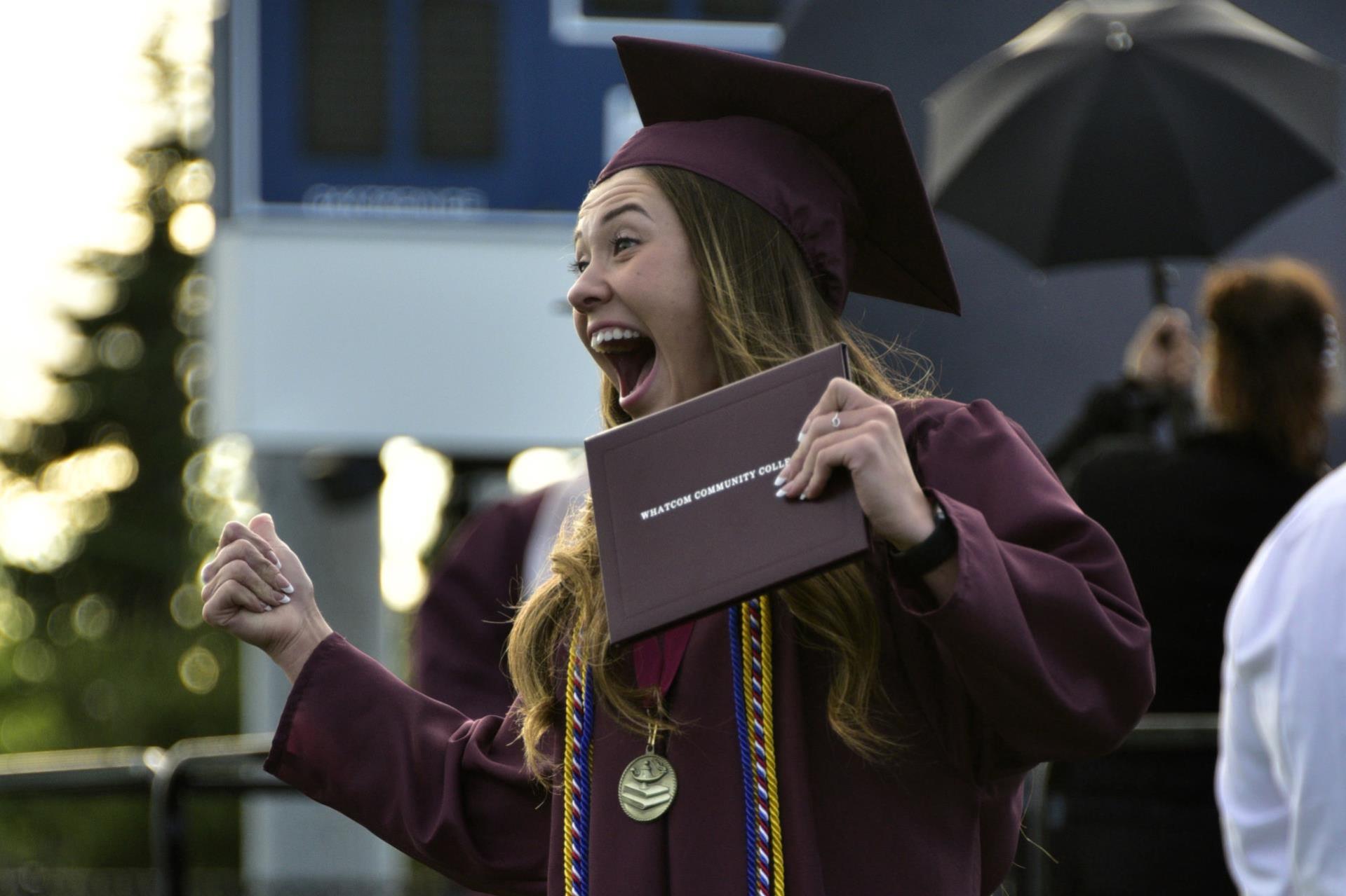 WCC graduate celebrating