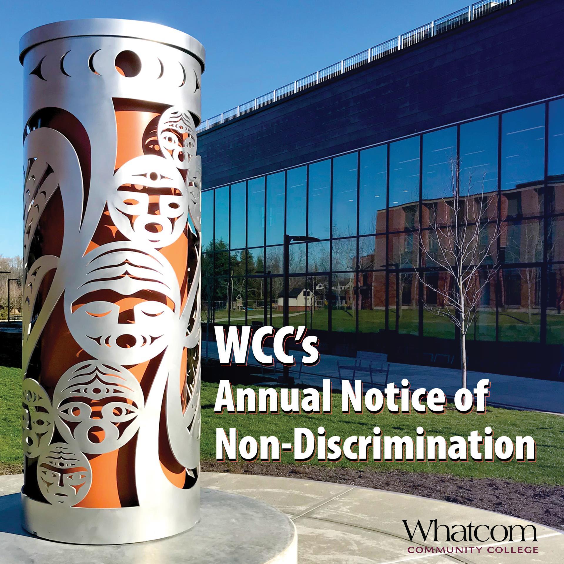 Whatcom Community College's Annual Notice of Non-Discrimination