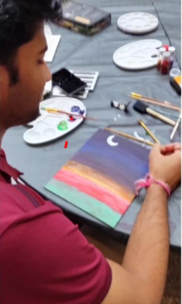 Nightfall Moon Painting