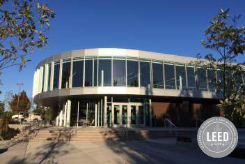 Pavillion Exterior - with Leed Silver emblem