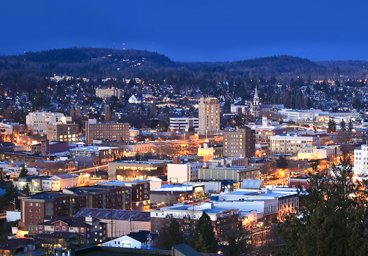 Bellingham at night sky view